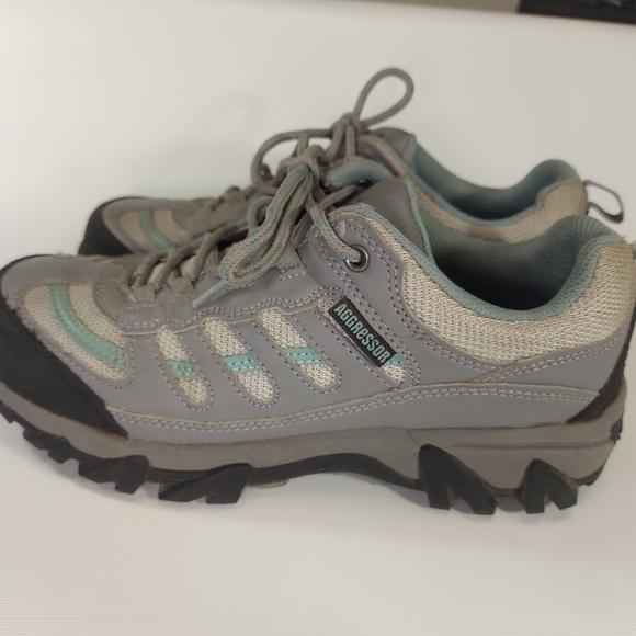 Aggressor Athletic Safety Steel Toe Steel Plate Shoes Womens Size 6.5M - Picture 4 of 10